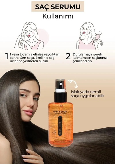 Jenerik Argan Saç Serumu 75 Ml - Boyalı Ve Röfleli Saçlar - Mrfs