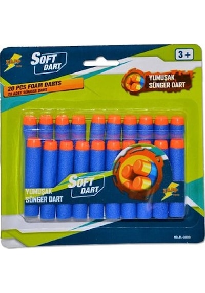 Soft Dart Nerf JL-3800A Yumuşak Sünger Yedek Mermi
