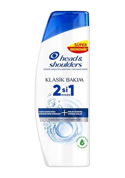Shoulders Klasik Bakım 2'si 1 Arada Kepeğe Karşı Etkili Şampuan 625ml