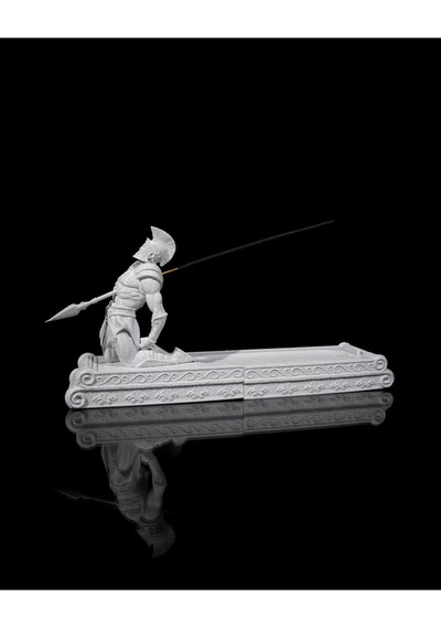 Antik Yunan Savaşçı Figürlü Tütsülük - Pla Malzeme 3d Yazıcı İle Üretilmiş 30 Cm Enli