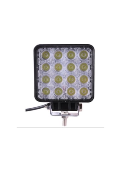 12V 24Voff Road Sis Farı Lambası 16 Led Kare Çalışma Lambası