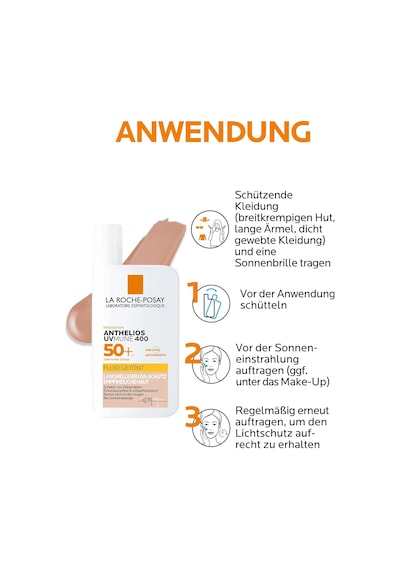 La Roche Posay Anthelios Uvmune 400 Fluid Tinted Spf50+ Güneş Kremi Renkli 50 Ml