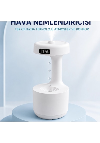 Anti Yerçekimi Su Damlası Hava Nemlendirici 800 Ml Ultrasonik Aroma Difüzör