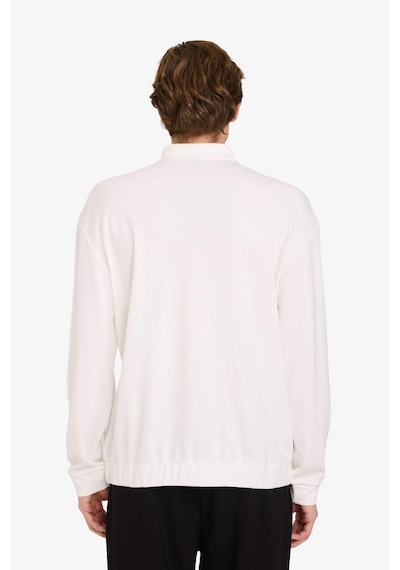 Defacto Regular Fit Polo Yaka Yarım Fermuarlı Sweatshirt G7492ax25auer105 Ekru-er105
