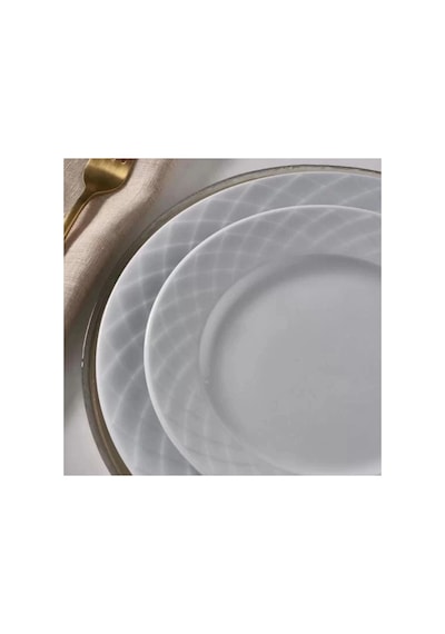 Güral Porselen Alfa Düz Beyaz Tabak 20 Cm 6'lı