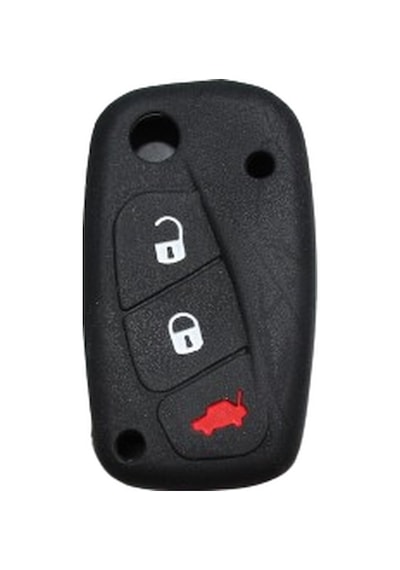 Fiat Linea Fiorino Punto Uyumlu Silikon Anahtar Kılıfı Siyah