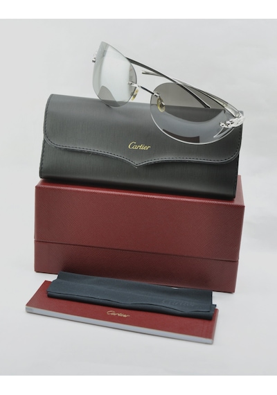 Cartier Panthère De Wıld Sılver Grey Gri Gümüş Güneş Gözlüğü