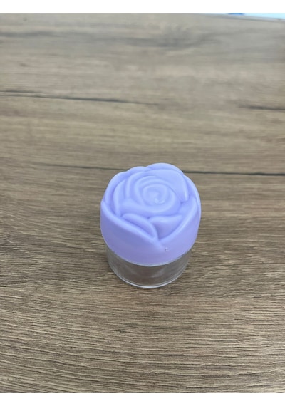 6'lı 25 Cc Gül Kapaklı Pomad Kutusu Krem, Merhem Ve Kozmetik Ürünler İçin Boş Plastik Ambalaj