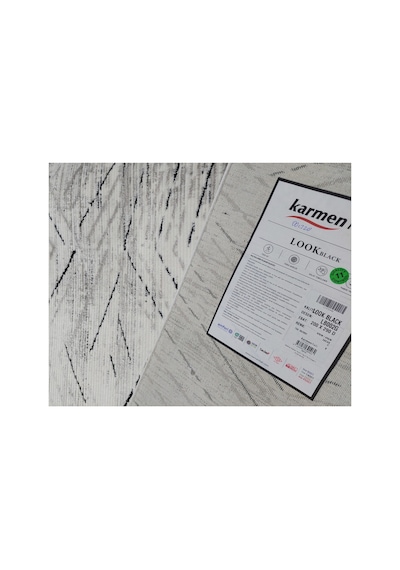 Black Serisi 200x290 6m2 Akrilik Dokuma Halı Siyah3