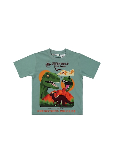 Jurassıc World Jurassic World 2-9 Yaş Erkek Tişört - Yeşil Çağla Yeşili