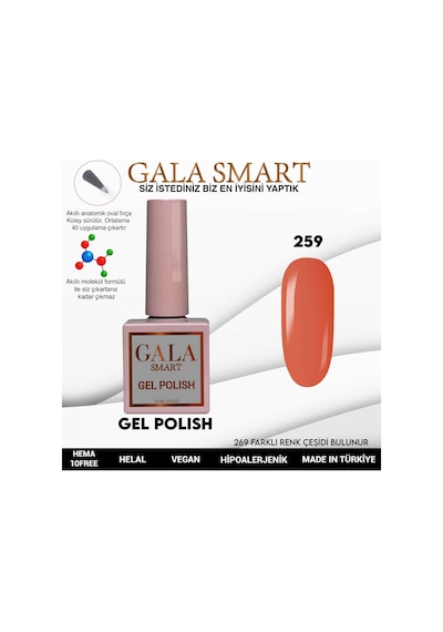 Gala Smart Classic Kalıcı Oje 10 Mle No:259