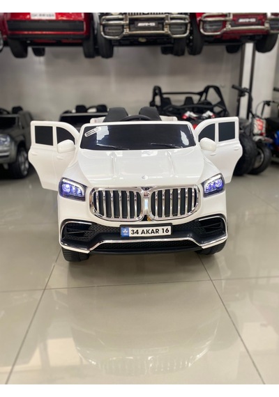 Bmw Akülü Araba 0-6 Yaş Beyaz