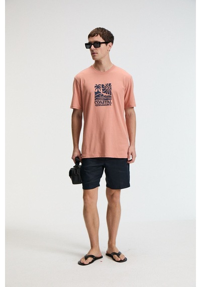 Grımelange SWEET Erkek %100 Pamuk Oversize Fit Baskılı Kısa Kollu Yuvarlak Yakalı Yavruağzı T-Shirt Grımelange SWEET Erkek %100 Pamuk Oversize Fit Baskılı Kısa Kollu Yuvarlak Yakalı Yavruağzı T-Shirt