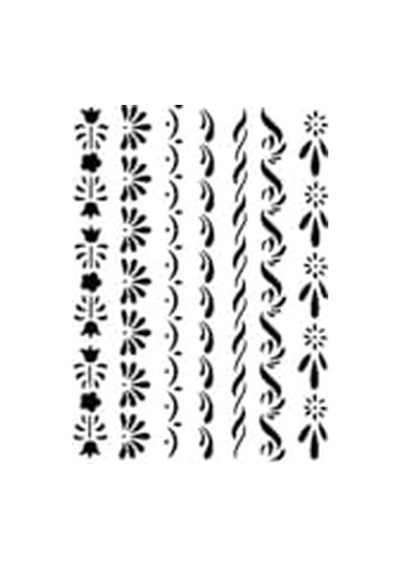 Stencil Şablon A4 Beyaz Tek Ebat,as-402 Eh6981 26 Cm
