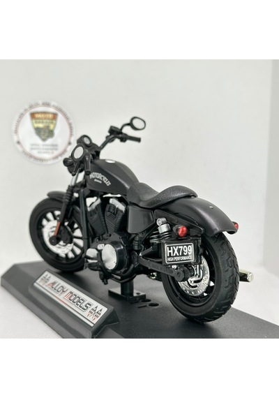 Harley Iron 883 Cruiser Chopper 1:12 Diecast Motosiklet Model Oyuncak