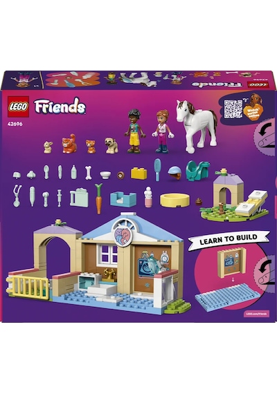 LEGO® Friends Veteriner Kliniği 42696 - 4 Yaş ve Üzeri için Minifigür İçeren Yaratıcı Oyuncak Yapım Seti (141 Parça)