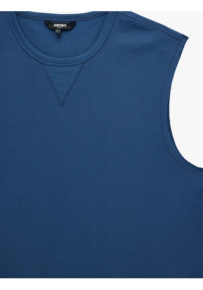 Koton Dikiş Detaylı Pamuklu Kolsuz Bisiklet Yaka Basic Spor Atlet Lacivert 6sam30038nk Koton Dikiş Detaylı Pamuklu Kolsuz Bisiklet Yaka Basic Spor Atlet Lacivert 6sam30038nk