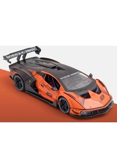 Hobbiez World Lamborghini Essenza Scv12 Diecast Turuncu 1/24 Model Araba Model Araba
