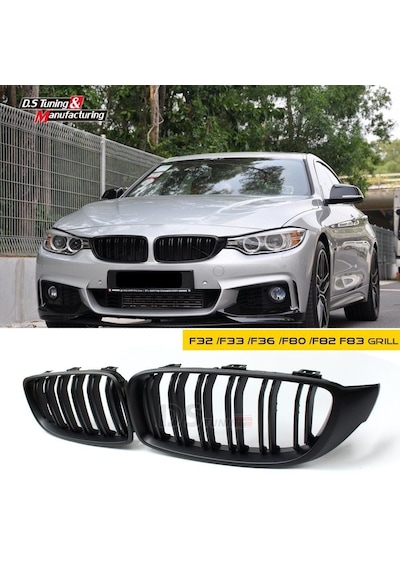 Bmw F32-f33 Ön Böbrek Panjur Pianoblack 2013+ M4 Çift Tırnak