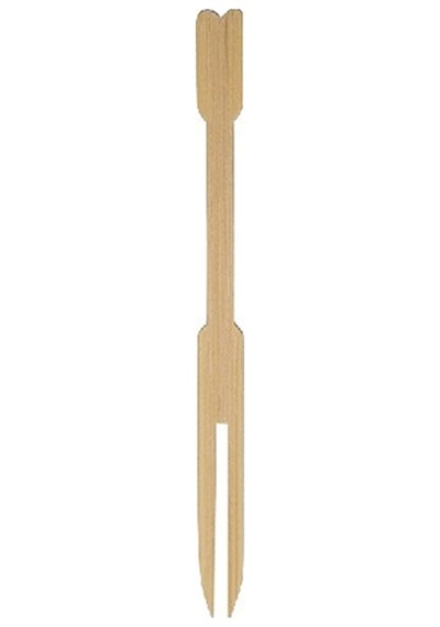 Bambu Çatal 9 Cm 100 Adet Ahşap