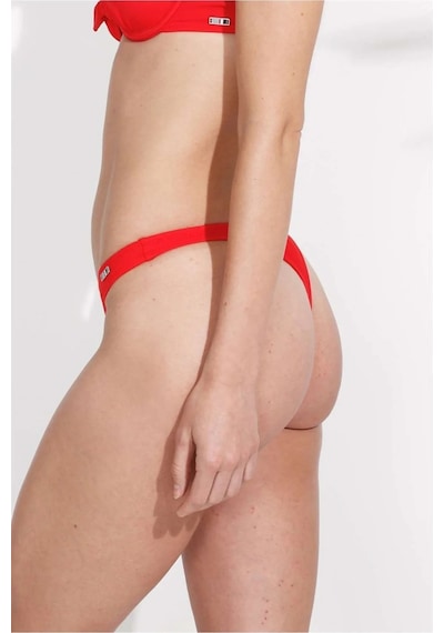 U.S. Polo Assn. Kadın Kırmızı String Bikini Altı Kırmızı