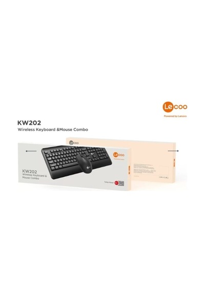 Lecoo Kw202 Siyah Kablosuz Klavye & Mouse Set