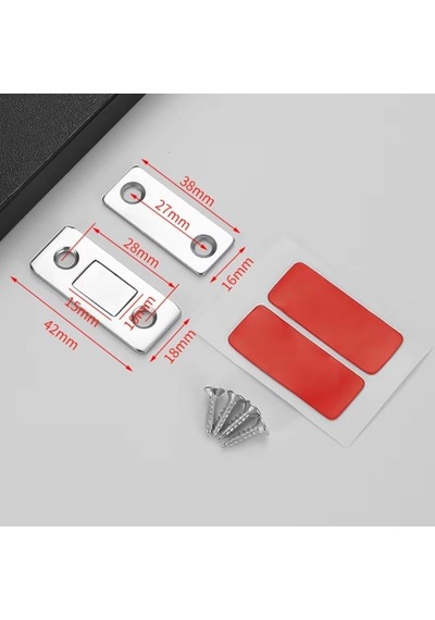 Ayrex 8 Adet Mıknatıslı, Dolap Kapak Tutucu, Sürgülü Dolap, Çekmece Mobilya, Durdurucu, Kapatıcı, Mıknatıs Diğer