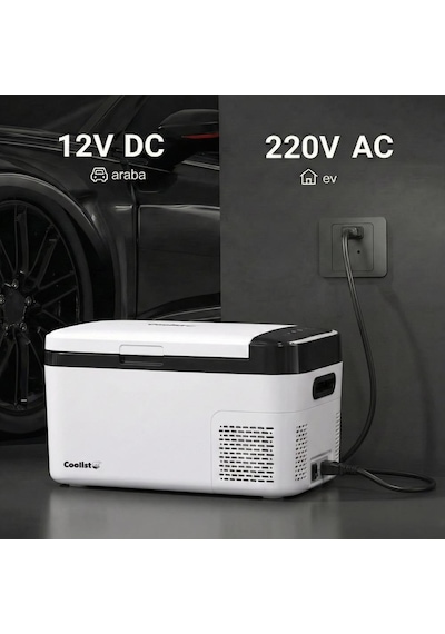 Coolist Clk15b 12/24volt/ 220volt 15 Litre Kompresörlü Bluetooth Bağlantılı Oto Buzdolabı