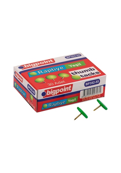 Bigpoint Renkli Raptiye Yeşil 10'lu Kutu