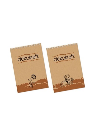 Keskin Bloknot Spiralli A-4 100 Yaprak Çizgili Dekokraft 144001-99 Çok Renkli