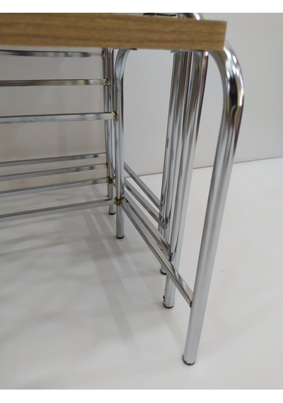 Zigon Sehpa 4'Lü Metal Model Transmisyon Nikelaj Ayak Somono Dalg