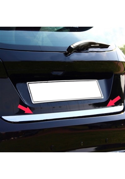 Markadan Ford Fiesta Krom Bagaj Alt Çıta 2009-2017 Paslanmaz  Çeli