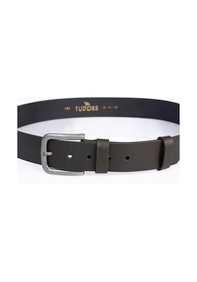 Tudors Erkek %100 Hakiki Deri 4 Cm Spor Kahverengi Kemer-23776