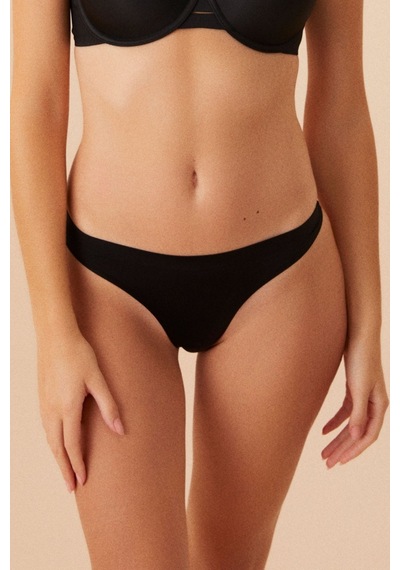Suwen Lazer Kesim Dikişsiz String Külot Sw9931012 Siyah