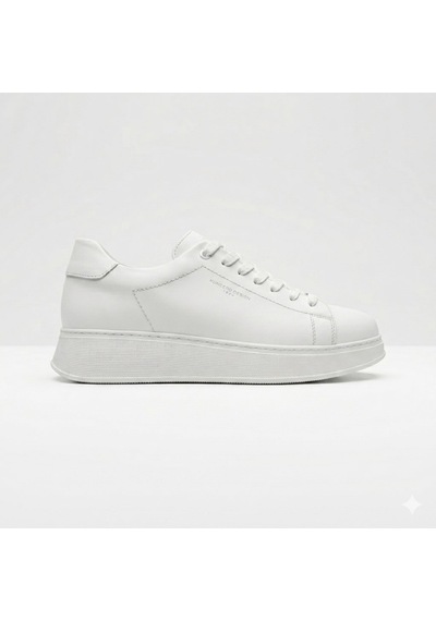 Komcero Bağcıklı Kalın Taban Sade Model Erkek Hakiki Deri Günlük Sneaker Ayakkabı K1372-2225 Beyaz Komcero Bağcıklı Kalın Taban Sade Model Erkek Hakiki Deri Günlük Sneaker Ayakkabı K1372-2225 Beyaz