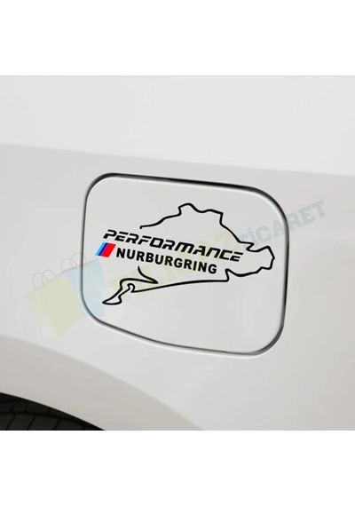 Bmw M Nürburgring Logo Depo Kapağı Oto Sticker Yapıştırma Etiket