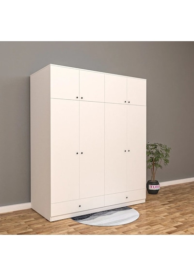 Home 8 Kapaklı 2 Çekmeceli Yüklük Dolap Mdf Siyah Home 8 Kapaklı 2 Çekmeceli Yüklük Dolap Mdf Siyah
