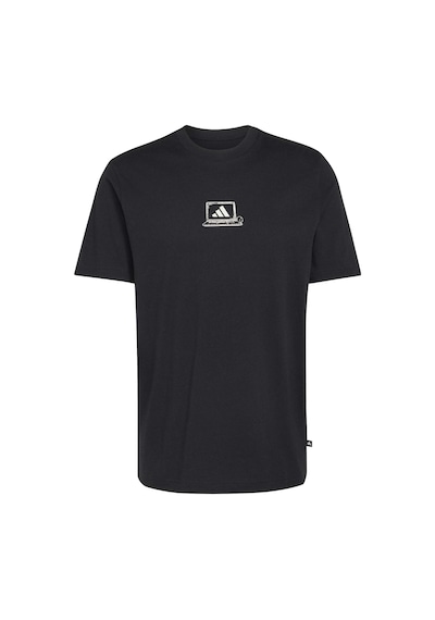 Black Adidas Erkek Günlük T-shirt M Clkd I Ofc T Kc7083 siyah