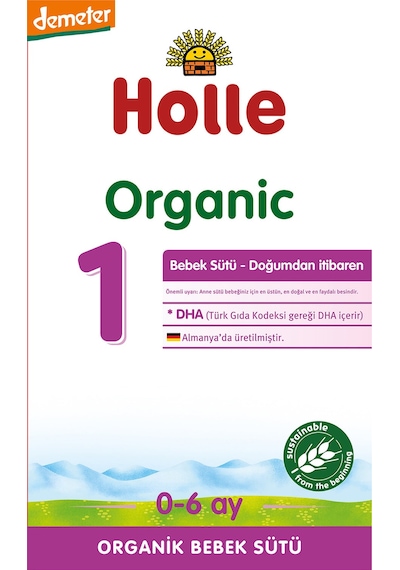 Holle 1 Organik Bebek Sütü 400 G 2 Adet