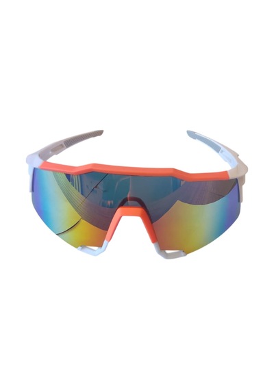 Xbyc G4681 %100 Bisiklet Sürüş Gözlüğü Polarize Cam Yarı Çerçevesiz Spor Gözlüğü Uv400 Lens Turuncu