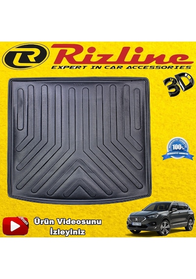 Seat Tarraco 5 Koltuk Bagaj Havuz 3D Siyah 2018 Sonrası Rizline N11.13124