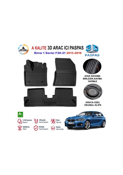 Bmw 1 Serisi F20-21 3d Paspas Havuzlu Pro 2013-2016 Arası