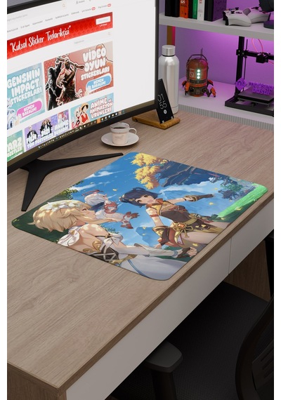 Xiangling Genshin Impact Anime Oyuncu V4 - 48x40 Xl Gaming Mouse Pad Fare Altlığı