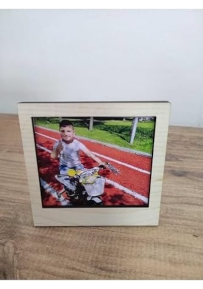 Miracix 6 Adet Ahşap Polaroid Mini Fotoğraf Çerçevesi - 9x9cm Çok Renkli 8 X 8