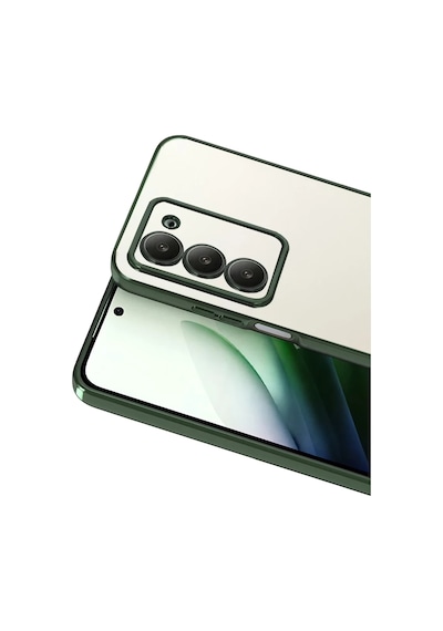 Xiaomi Redmi 15 4g Uyumlu Lensli Silikon - Yeşil