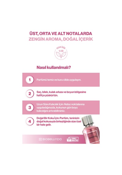 Mazz'q Eau De Parfume For Women 50 Ml Çiçeksi