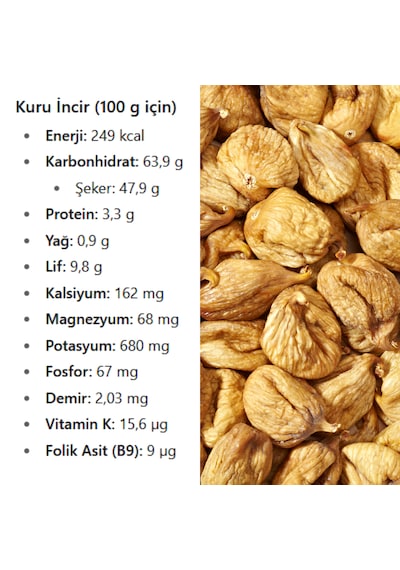Calimyrna Doğal Kuru İncir 1 KG