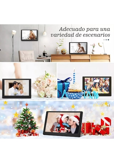 10.1 İnç Dijital Elektronik Fotoğraf Çerçevesi Mp3/4 Oynatıcılı Dijital Elektronik Led Dijital Fotoğraf Çerçevesi