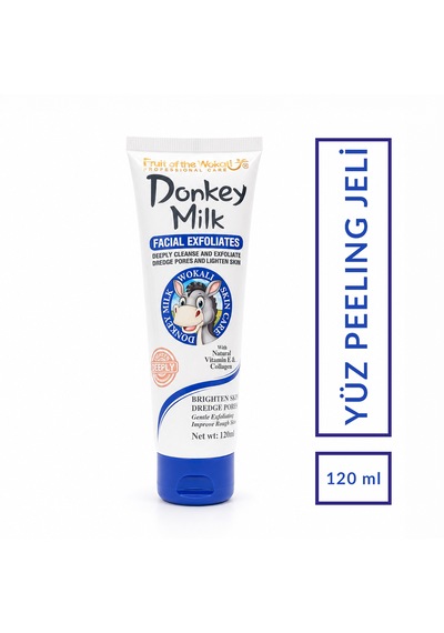 Eşek Sütü Özlü Yüz Peeling Jeli 120 Ml Gözenek Arındırıcı & Ölü Deri Temizleyici Jel Peeling