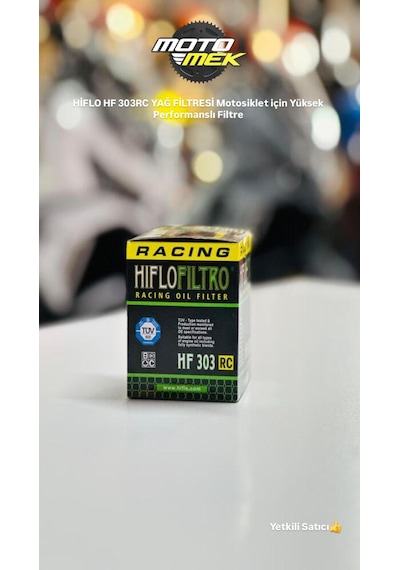 Hiflo Hf 303rc Yağ Filtresi Motosiklet İçin Yüksek Performanslı Filtre